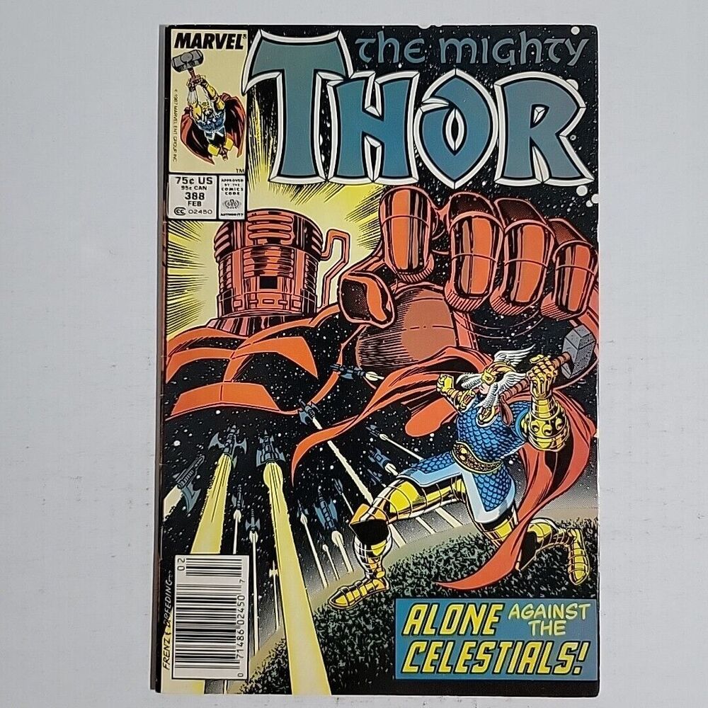 Mighty Thor 388, VF WHITE PAGES, Marvel 1988 1st Exitar Full EXCELLENT CONDITION